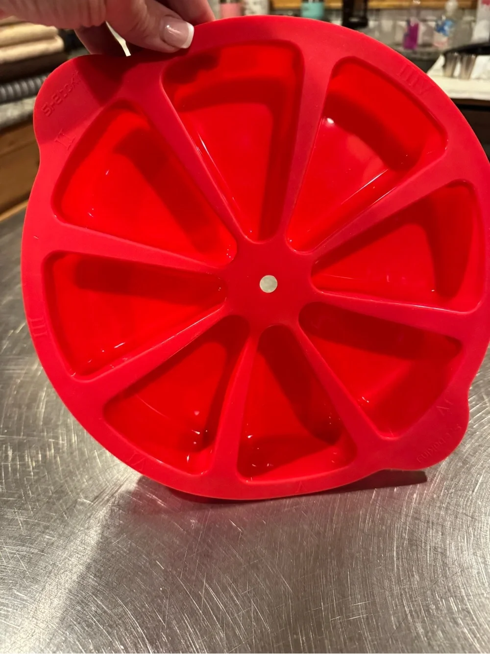 Red Silicone Wedge Mold Tray - Home Kitchen